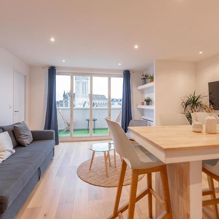 Appt Premium Centre Chateau Terrasse 2 Chambres 6P Vue Exceptionnelle Caen Exteriör bild