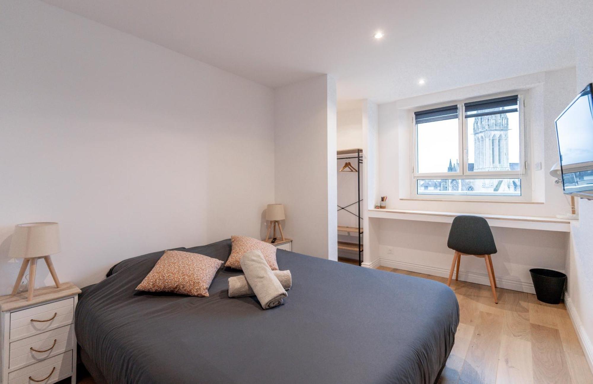 Appt Premium Centre Chateau Terrasse 2 Chambres 6P Vue Exceptionnelle Caen Exteriör bild